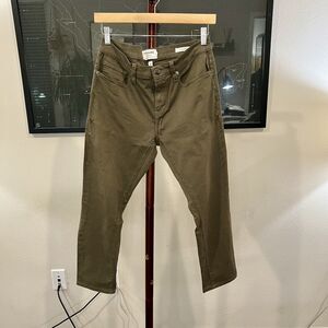 Frame Denim - L'Homme Slim Stretch Twill 5 Pocket Pant 29W Altered - Green